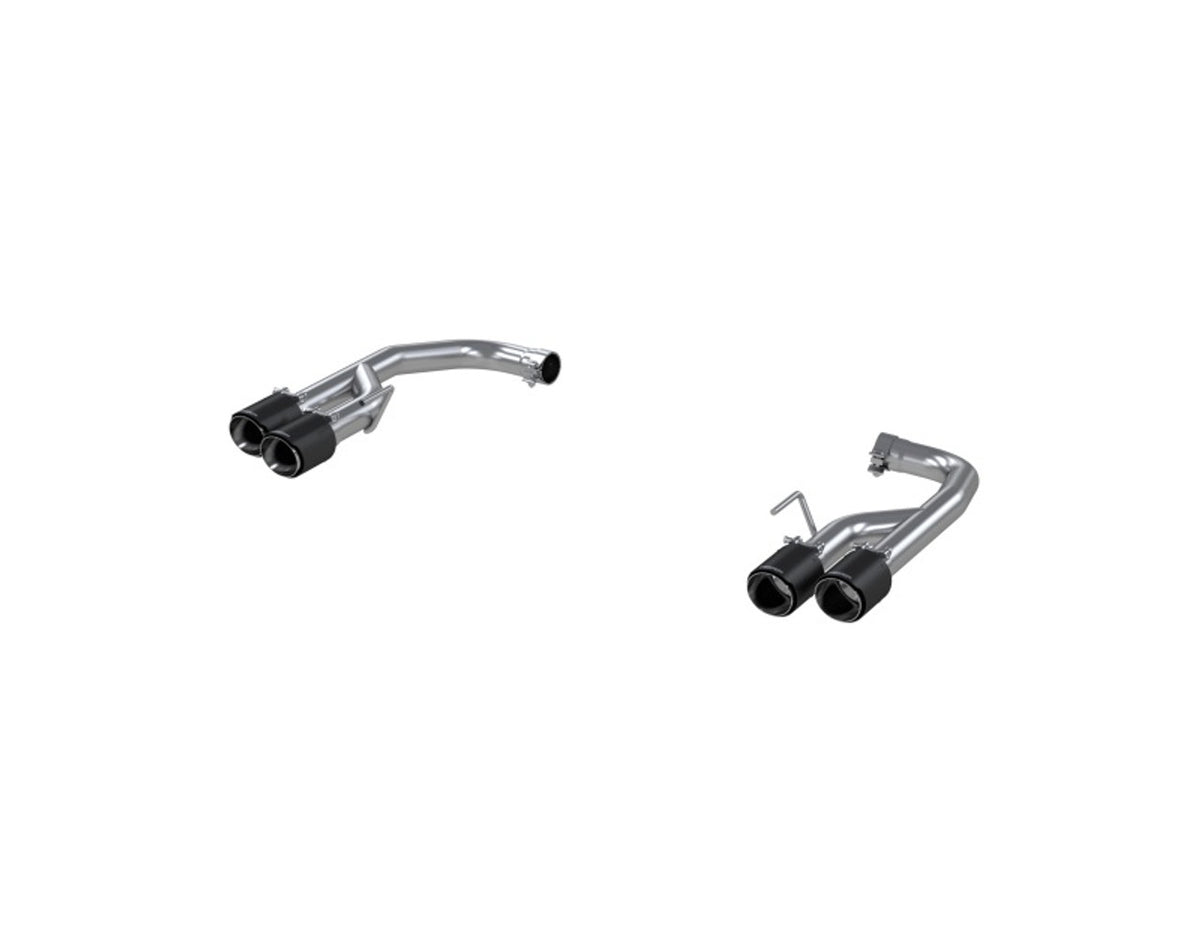 MBRP 2018-2023 Ford Mustang GT 5.0L T304 SS 2.5i Axle-Back, Dual Rear Exit with Quad CF Tips - S72113CF