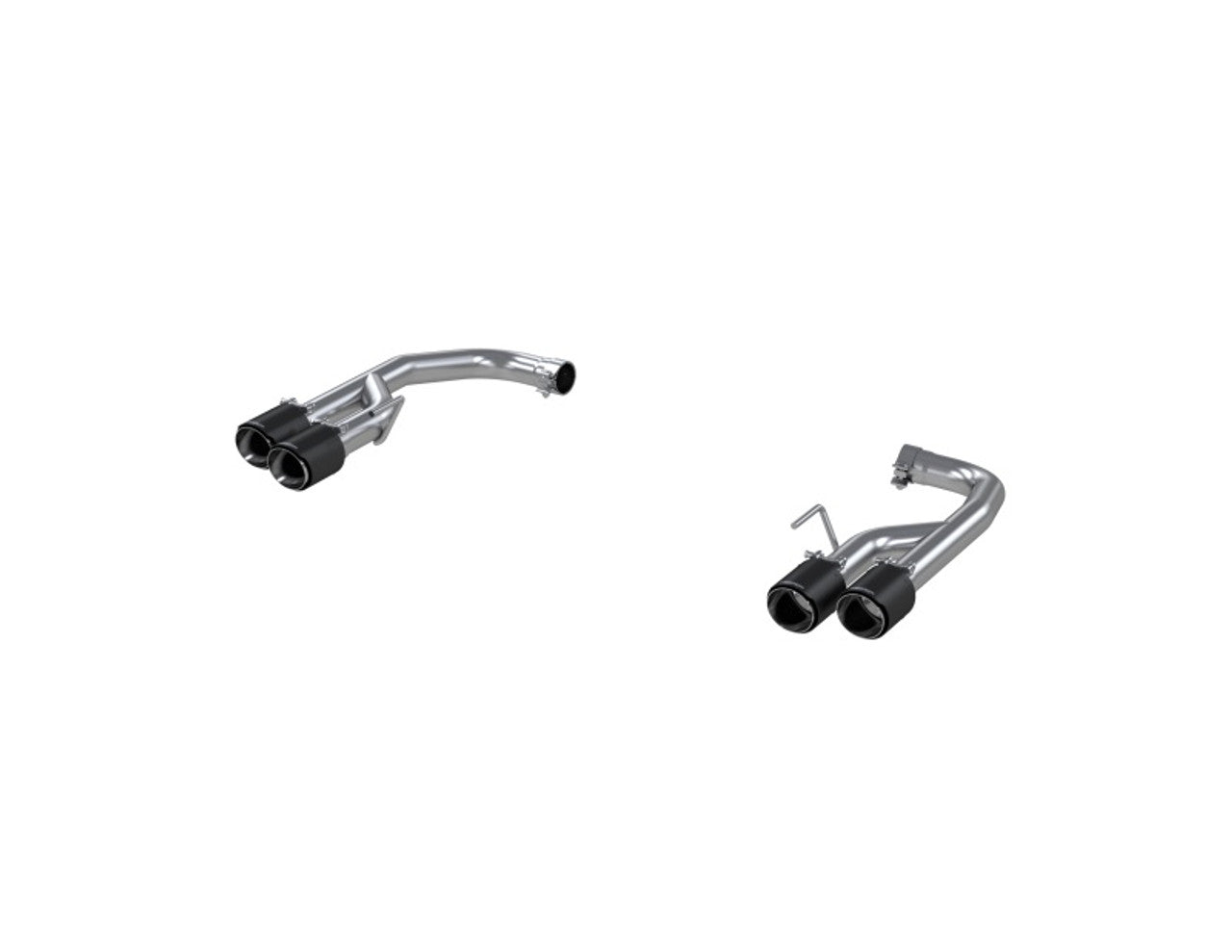 MBRP 2018-2023 Ford Mustang GT 5.0L T304 SS 2.5i Axle-Back, Dual Rear Exit with Quad CF Tips - S72113CF
