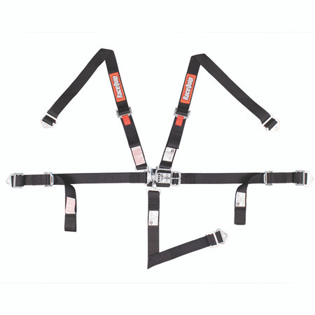 RaceQuip Black JR. L & L 5pt Harness - 709009