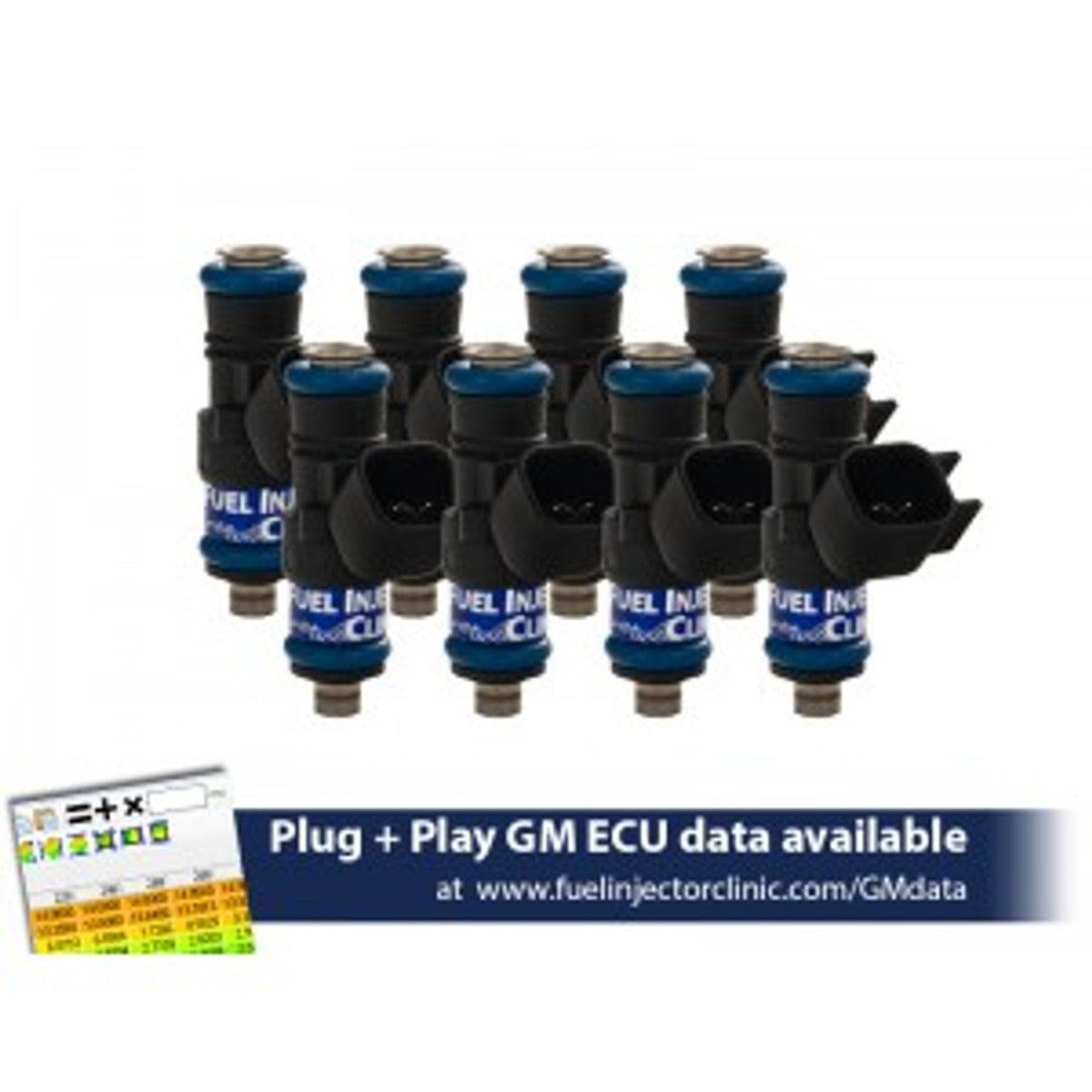 1000cc FIC Fuel Injector Clinic Injector Set for LS3, LS7, L76, L92, and L99 engines (High-Z)