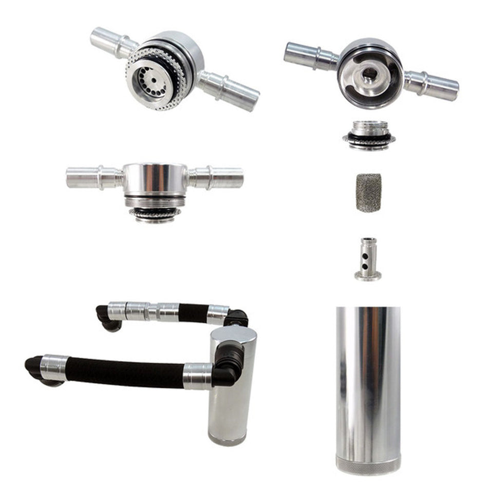 UPR Products Plug & Play Short SC Oil Catch Can Black (2011-2014 Mustang GT) 5028-106-1