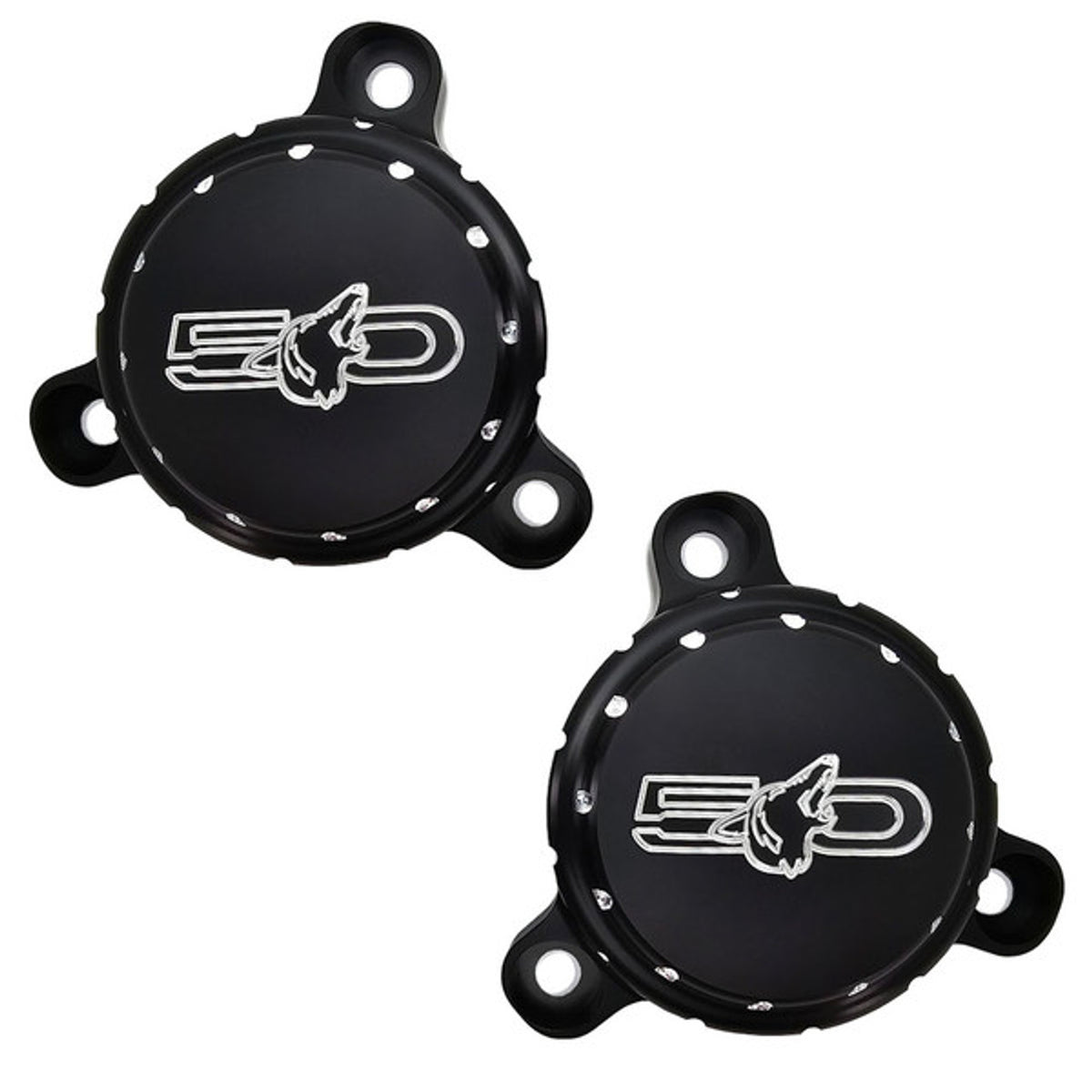 UPR Howling Coyote Billet Strut Cap Covers (2015 - 2024 Mustang GT) 1131-19