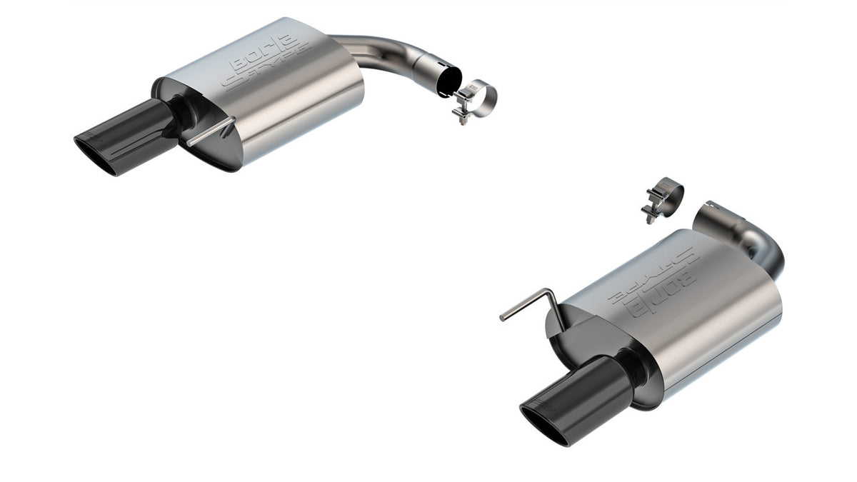 Borla 2024 Ford Mustang GT 5.0L V8 w/o Active Exhaust S-Type Axle-Back Exhaust System - Black Chrome - 11983BC