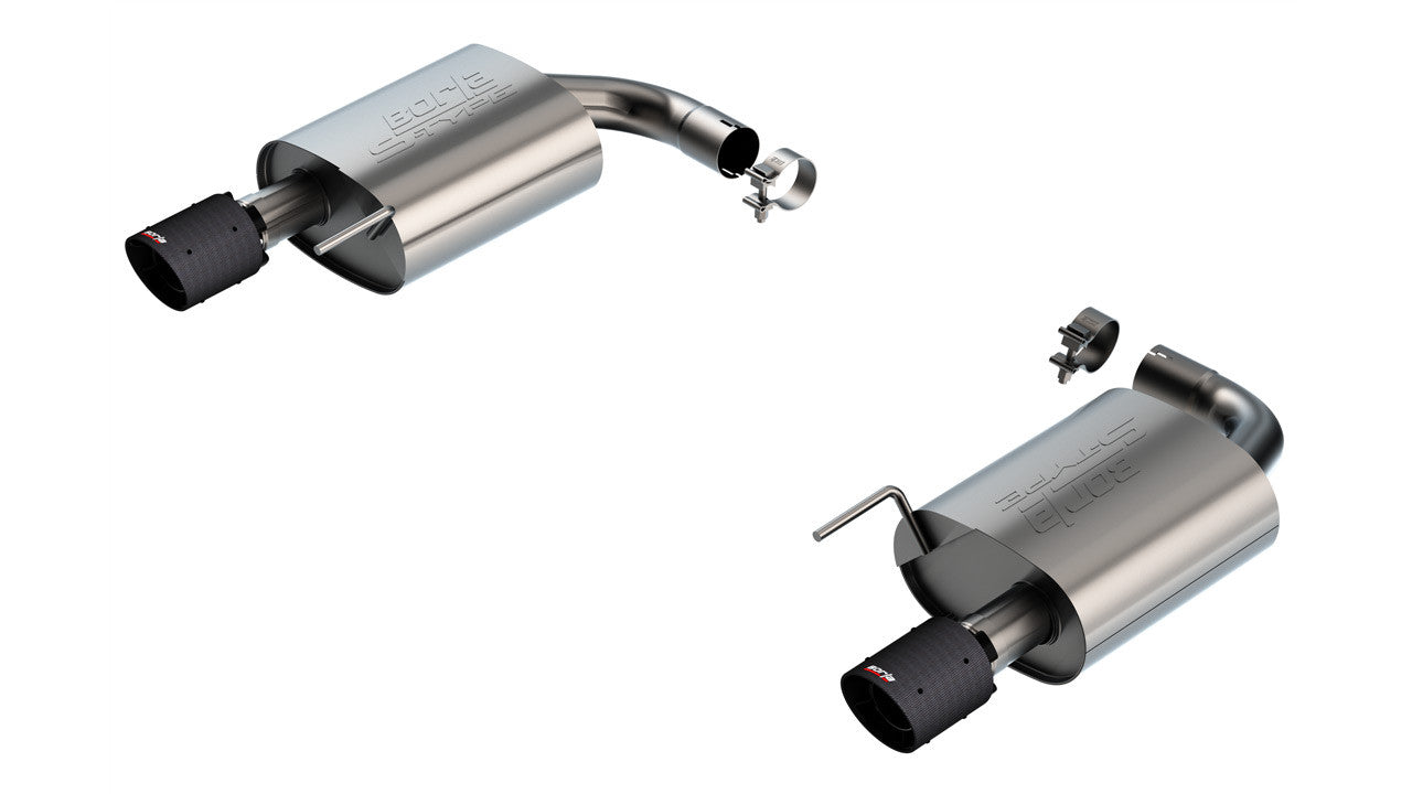 Borla 2024 Ford Mustang GT 5.0L V8 w/o Active Exhaust S-Type Axle-Back Exhaust System - Carbon Fiber - 11983CFBA