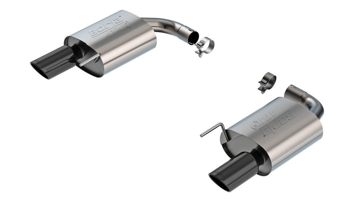 Borla 2024 Ford Mustang GT 5.0L V8 w/o Active Exhaust ATAK Axle-Back Exhaust System - Black Chrome - 11984BC