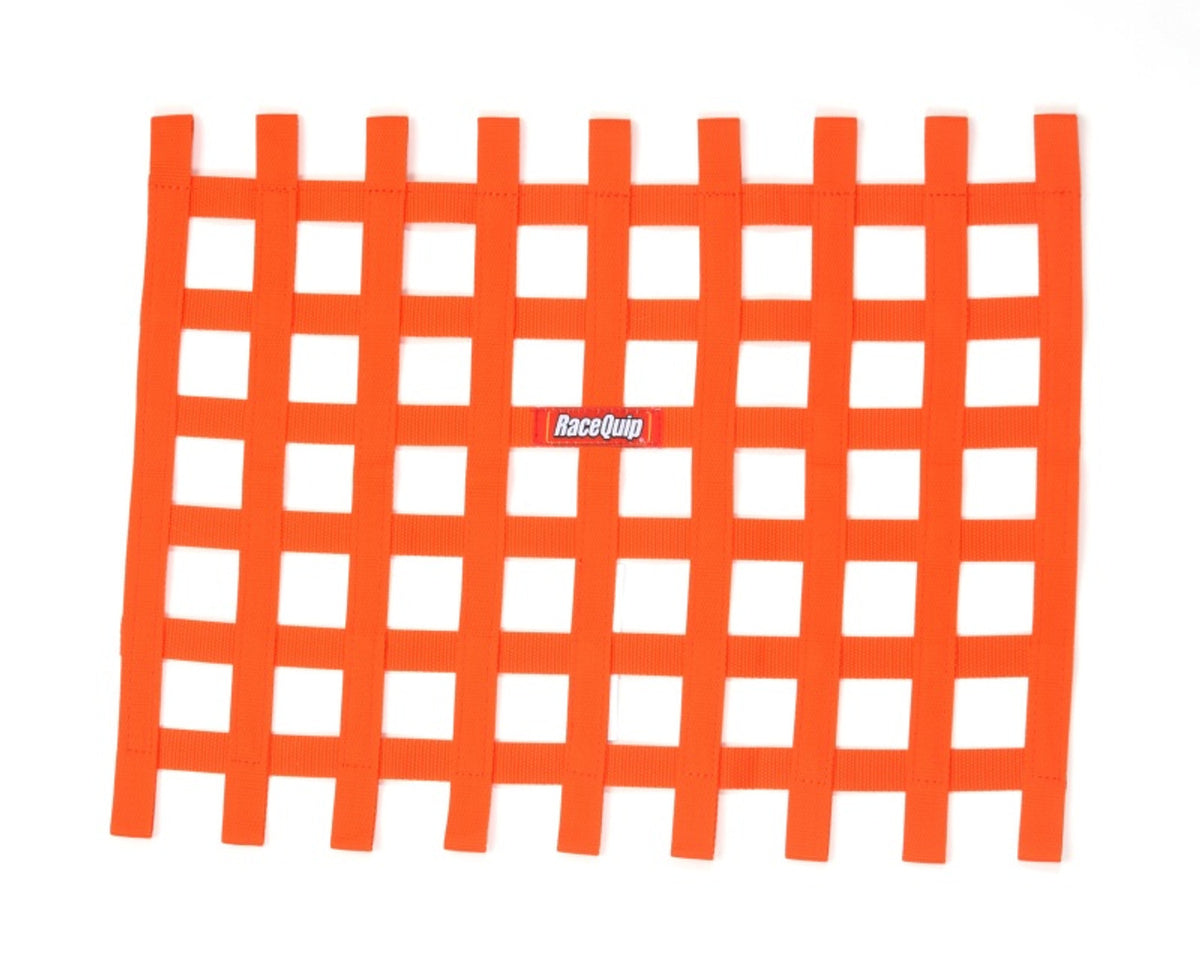 RaceQuip Orange Ribbon Window Net - 721045