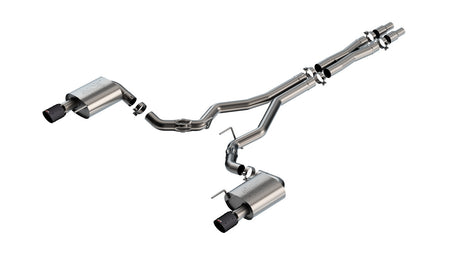 Borla 2024 Ford Mustang GT 5.0L V8 w/o Active Exhaust ATAK Cat-Back Exhaust System - Carbon Fiber - 140961CFBA