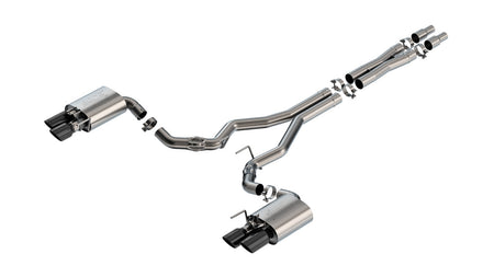 Borla ATAK Cat-Back Exhaust System Black Tips(2024-2025 Ford Mustang GT Coupe) 140963BC