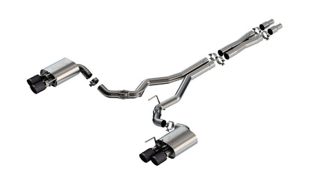 Borla ATAK Cat-Back Exhaust System Carbon Fiber Tips (2024-2025 Ford Mustang GT Coupe) 140963CFBA
