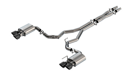 Borla 3" ATAK Catback Exhaust Black Tips (2024-2025 Mustang Dark Horse) 140965BC