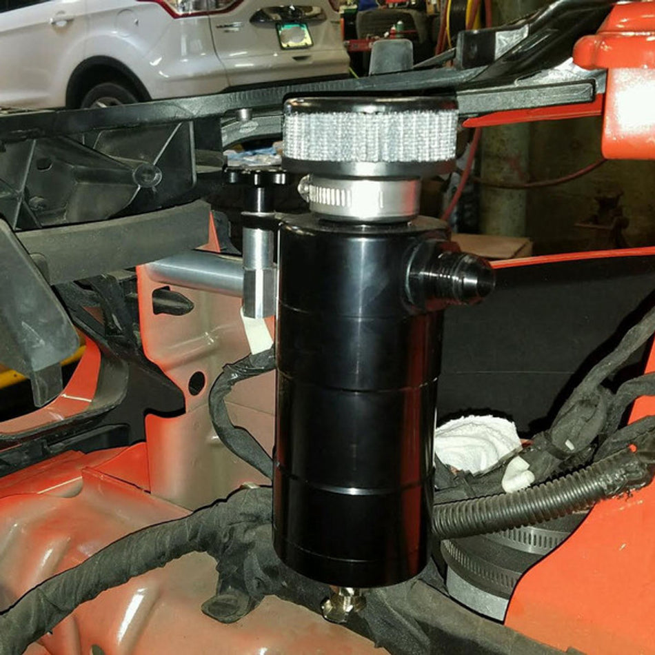 UPR Products Dual Breather Tank Plug-N-Play Black (2015-2023 Mustang GT) 5029-211