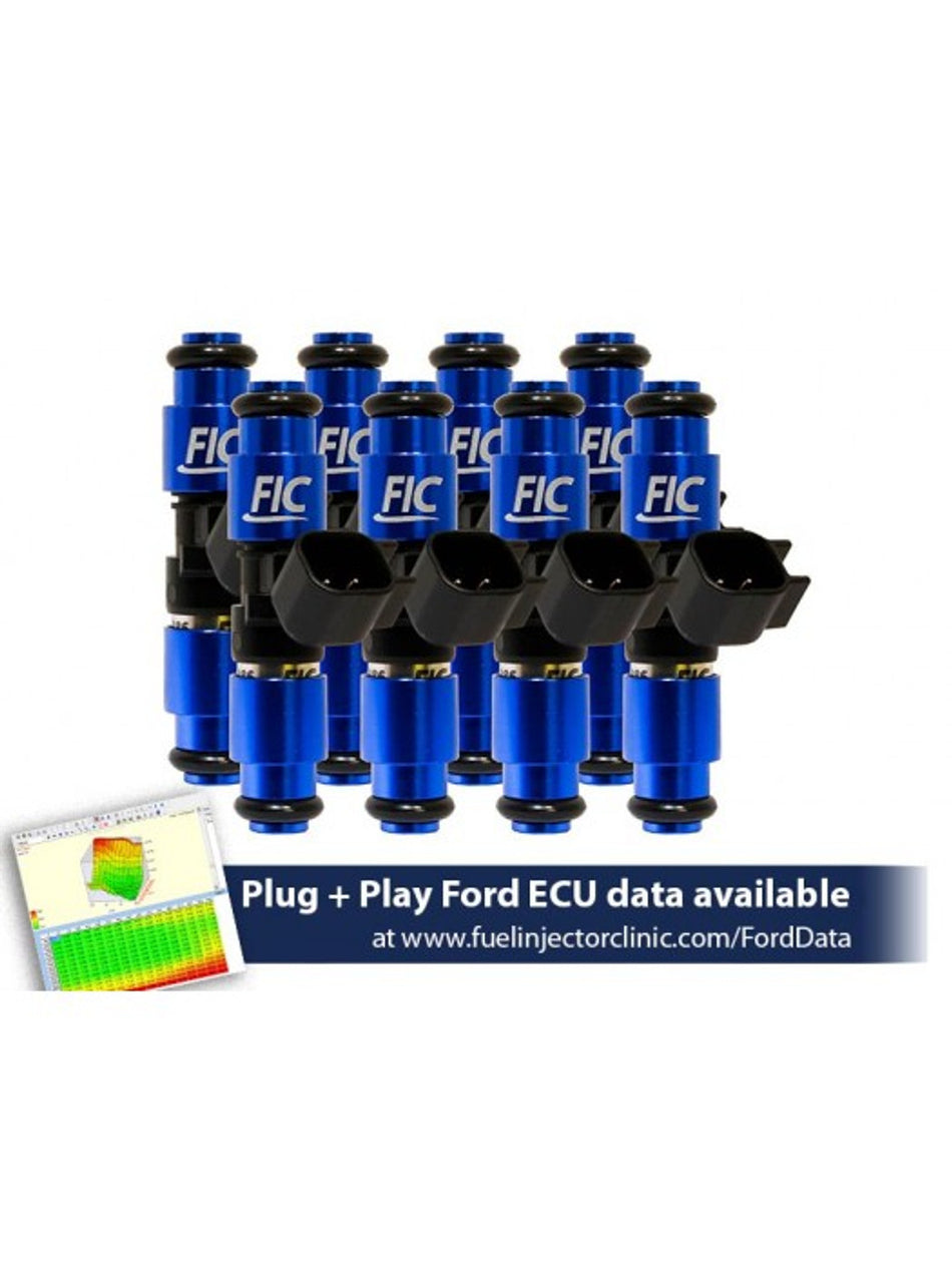 FIC 1650cc Injector Set High Z (2005-2026 Mustang GT / GT350 / Boss 302 / 99-04 Cobra / 2011-2026 F-150) IS403-1650H