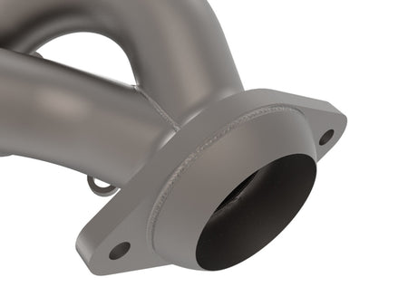 aFe Twisted Steel Shorty Header 11-17 Ford Mustang V6-3.7L - Titanium Coat Finish - 48-43031-T