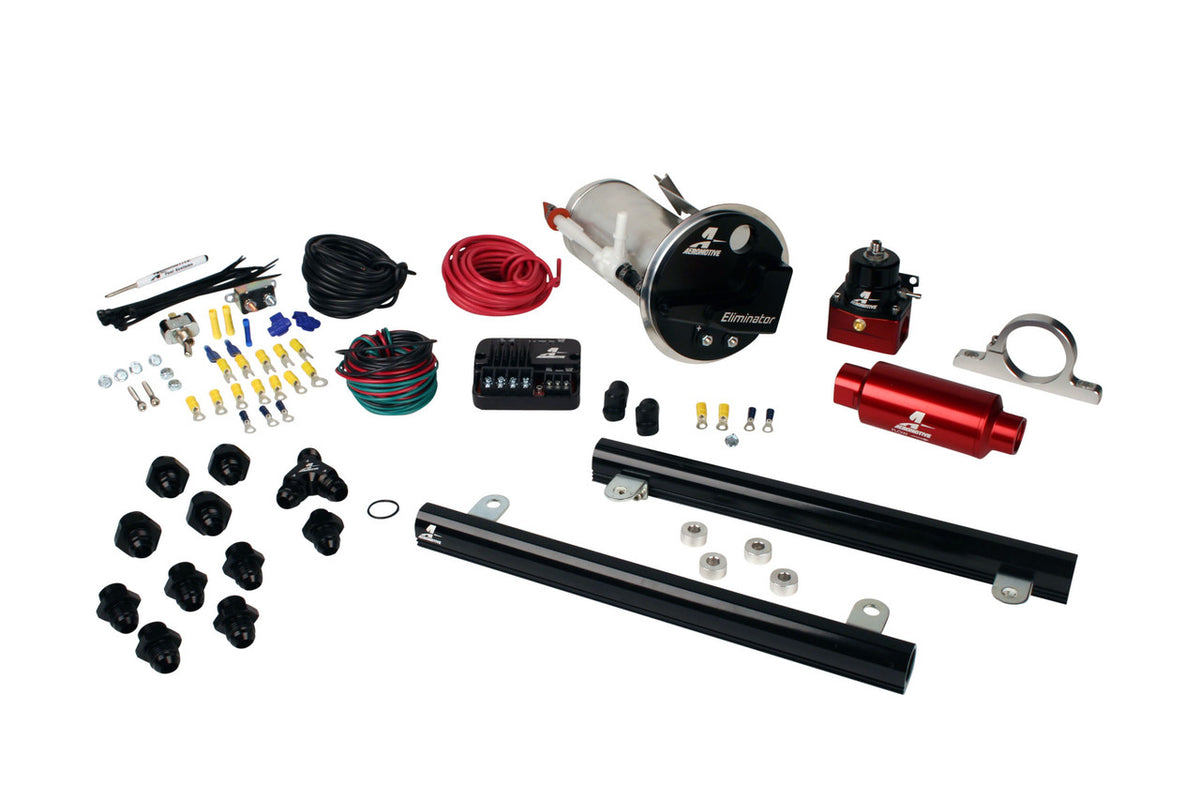 Aeromotive System 18677 Elim 14141 5.4L Cobra Jet Rails 16306 PSC & Misc. Fittings (05-09 Mustang) 17331