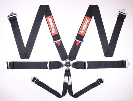 RaceQuip Black SFI CAMLOCK 6pt PD Lap Seat Belt - 743003