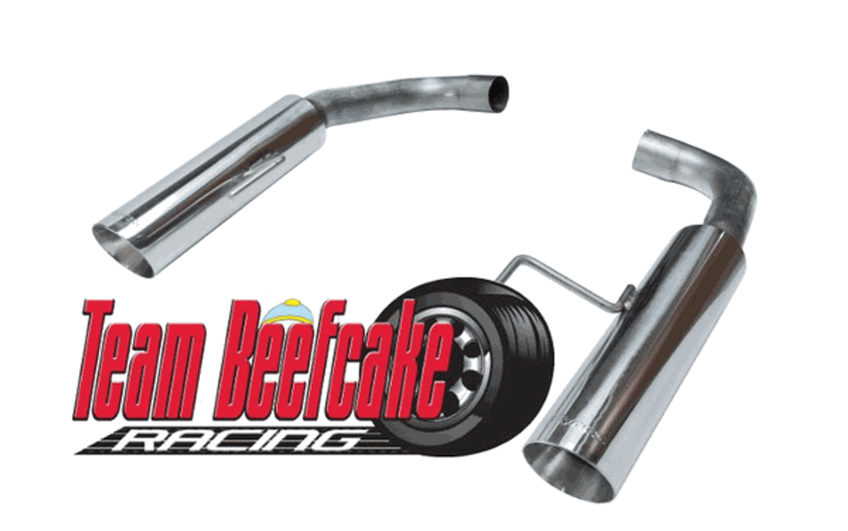 Pypes Axle Back Pype Bomb Exhaust Stainless (2015 - 2017 Mustang GT) SFM81MS