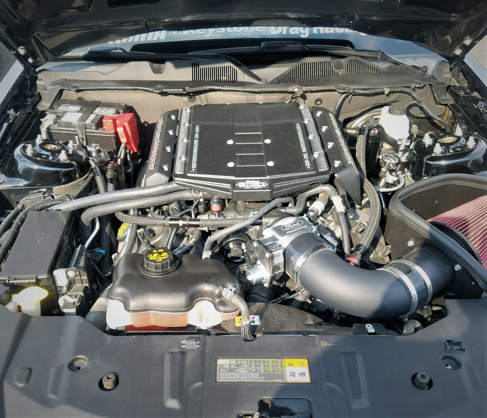 UPR Products Dual Oil Catch Can Black (2018-2023 Mustang GT Edelbrock Supercharger) 5030-248-1