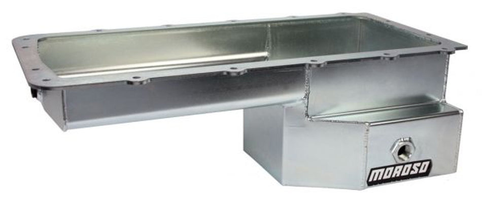 Moroso Oil Pan Road Race Baffled Rear T-Sump Steel (Ford 5.0 Coyote) 20571