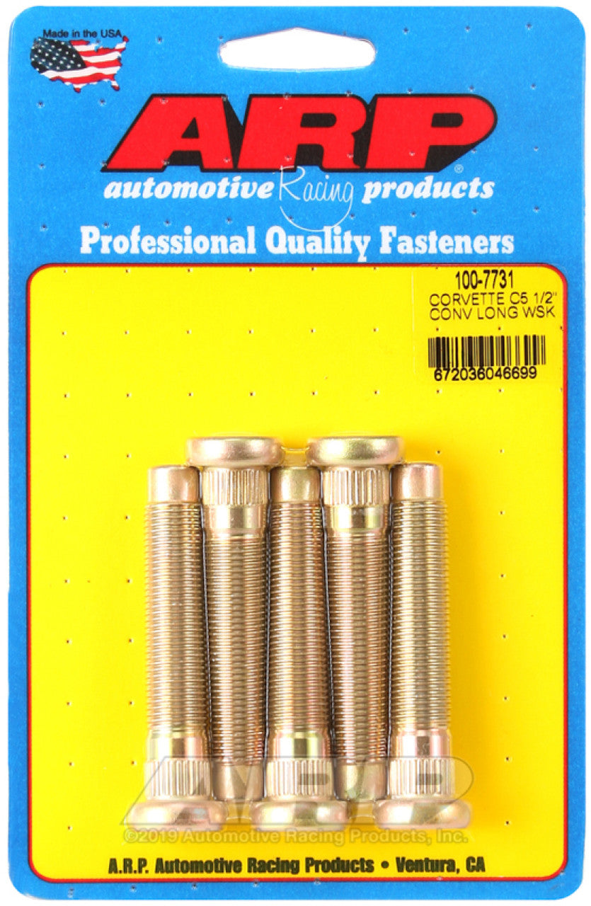 ARP Chevrolet Corvette C5 Long 1/2in Wheel Stud Kit - 100-7731