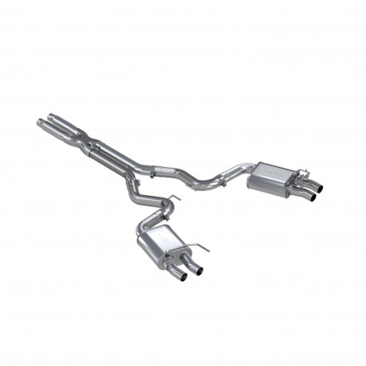 MBRP Pro Series 3" Catback Dual Quad Split Rear Exit (2016+ Shelby GT350/GT350R) S7201304