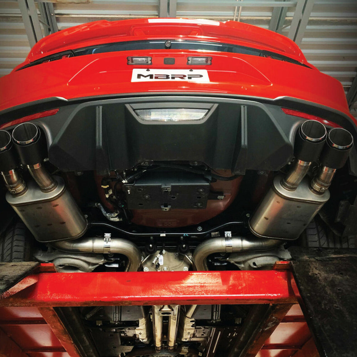 MBRP Pro Series 3" Catback Active Exhaust w/Carbon Fiber Tips (2018-2023 Mustang GT) S72093CF