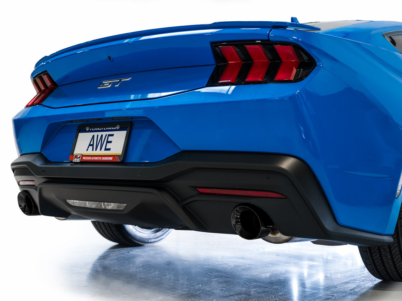 AWE Touring Edition Catback Exhaust Dual Black Tips (2024-2025 Mustang GT) 3015-33650