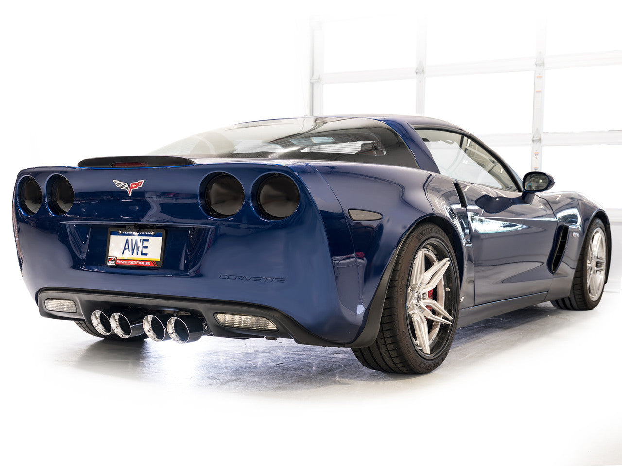 AWE Touring Edition Axleback Exhaust Chrome Tips (2006 - 2013 C6 Corvette Z06 / ZR1) 3015-42606