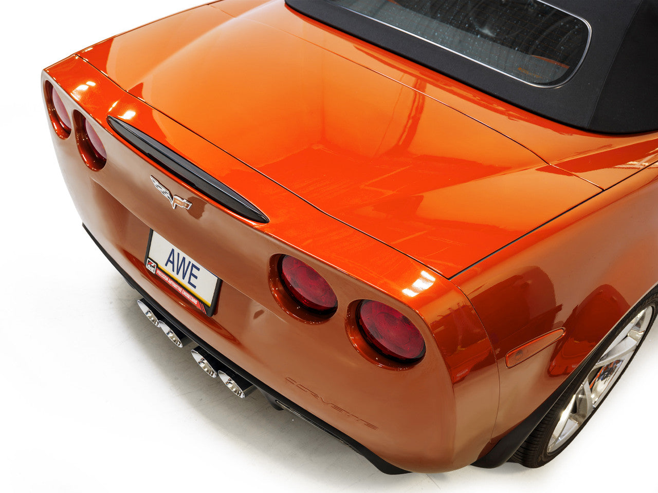 AWE Touring Edition Axleback Exhaust Chrome Tips (2005 - 2007 C6 Corvette 6.0L / 2008 6.0L) 3015-42660