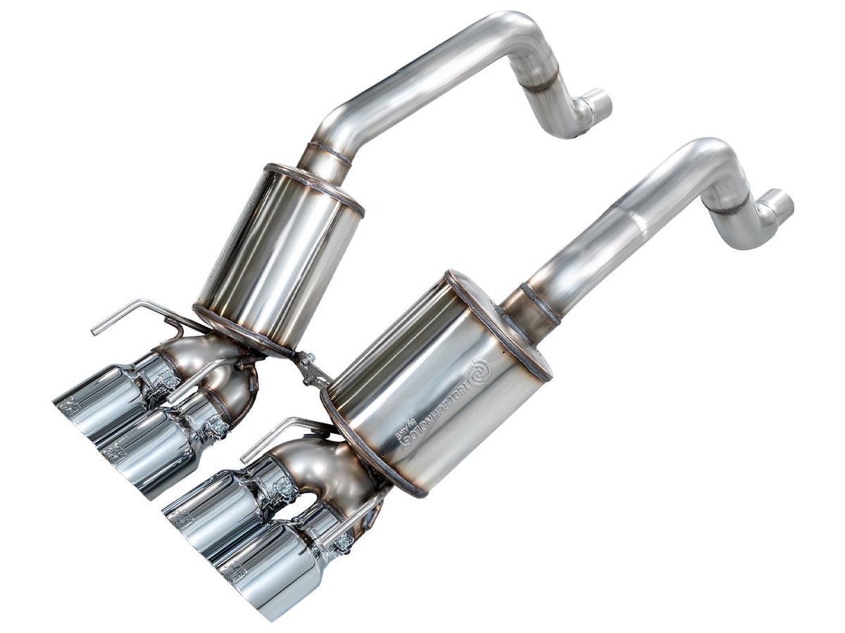 AWE Touring Edition Axleback Exhaust Chrome Tips (2005 - 2007 C6 Corvette 6.0L / 2008 6.0L) 3015-42660