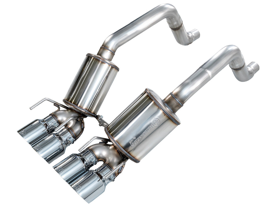 AWE Touring Edition Axleback Exhaust Chrome Tips (2005 - 2007 C6 Corvette 6.0L / 2008 6.0L) 3015-42660