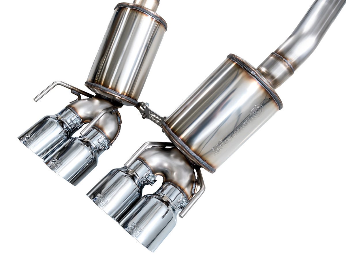 AWE Touring Edition Axleback Exhaust Chrome Tips (2005 - 2007 C6 Corvette 6.0L / 2008 6.0L) 3015-42660
