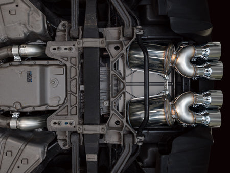 AWE Touring Edition Axleback Exhaust Chrome Tips (2009 - 2013 C6 Corvette 6.2L) 3015-42662