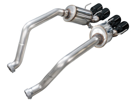 AWE Touring Edition Axleback Exhaust Black Tips (2006 - 2013 C6 Corvette Z06 / ZR1) 3015-43606