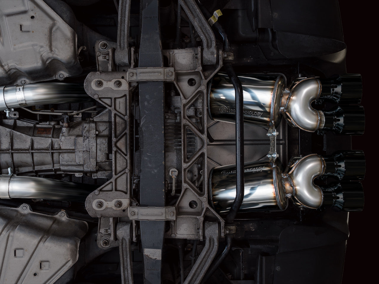 AWE Touring Edition Axleback Exhaust Black Tips (2006 - 2013 C6 Corvette Z06 / ZR1) 3015-43606