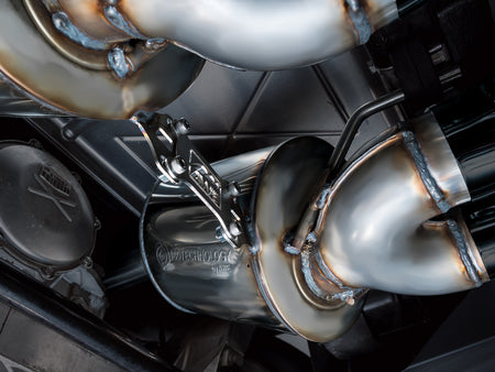 AWE Touring Edition Axleback Exhaust Black Tips (2005 - 2007 C6 Corvette 6.0L / 2008 6.0L) 3015-43660