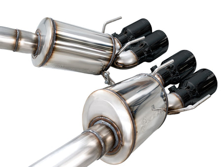 AWE Touring Edition Axleback Exhaust Black Tips (2005 - 2007 C6 Corvette 6.0L / 2008 6.0L) 3015-43660
