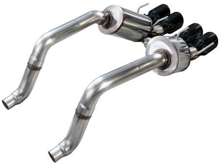 AWE Touring Edition Axleback Exhaust Black Tips (2009 - 2013 C6 Corvette 6.2L) 3015-43662