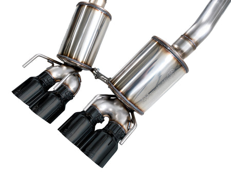 AWE Touring Edition Axleback Exhaust Black Tips (2009 - 2013 C6 Corvette 6.2L) 3015-43662
