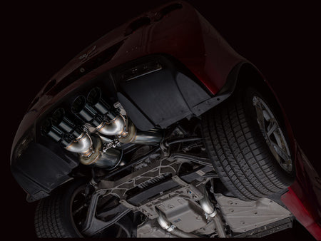 AWE Touring Edition Axleback Exhaust Black Tips (2009 - 2013 C6 Corvette 6.2L) 3015-43662