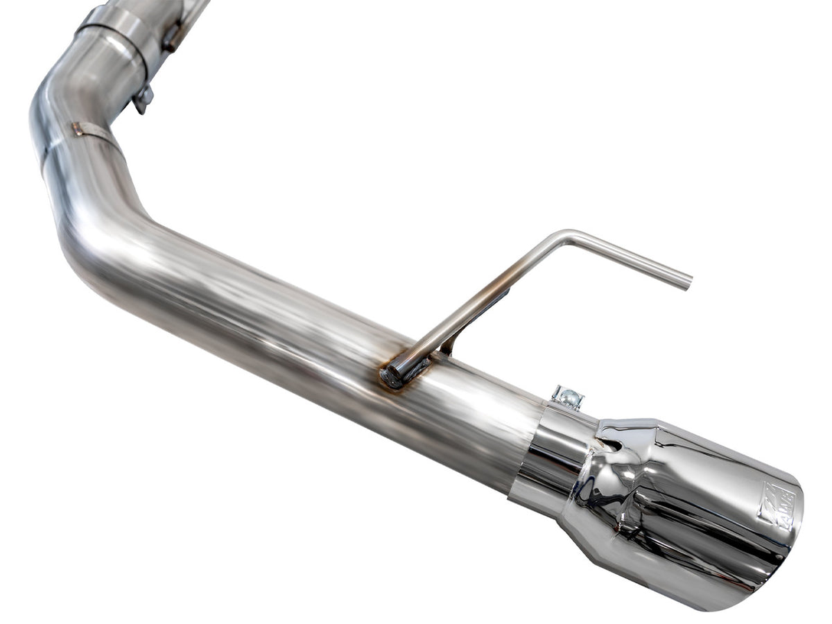 AWE Track Edition Catback Exhaust Dual Silver Tips (2024-2025 Mustang GT) 3020-32650