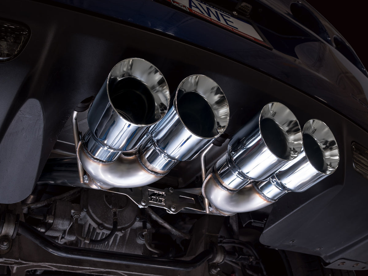 AWE Track Edition Axleback Exhaust Chrome Tips (2006 - 2013 C6 Corvette Z06 / ZR1) 3020-42606