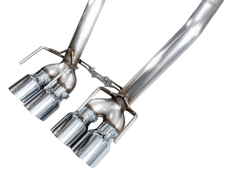 AWE Track Edition Axleback Exhaust Chrome Tips (2006 - 2013 C6 Corvette Z06 / ZR1) 3020-42606