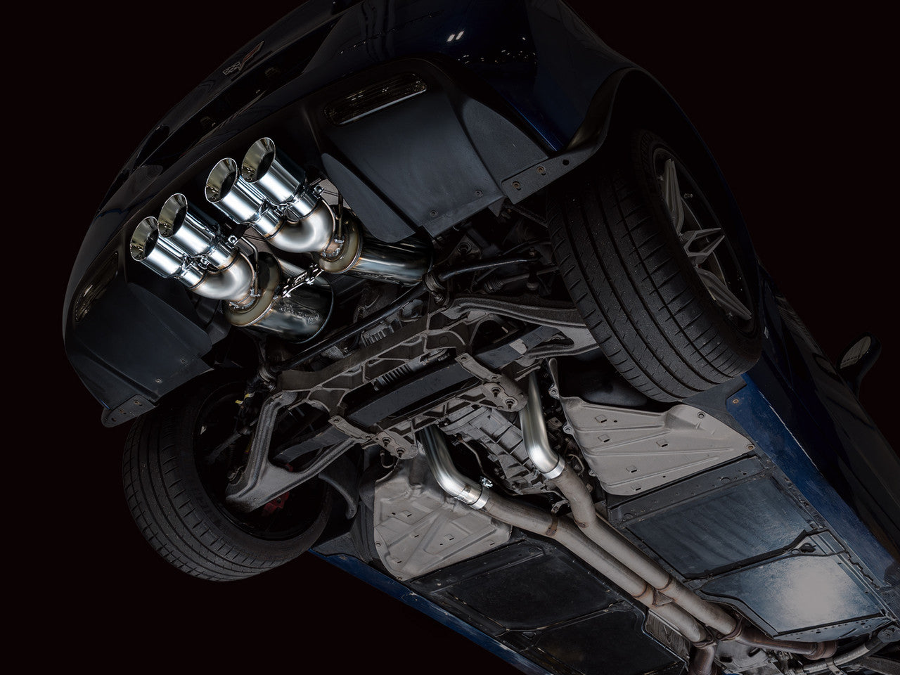 AWE Track Edition Axleback Exhaust Chrome Tips (2006 - 2013 C6 Corvette Z06 / ZR1) 3020-42606