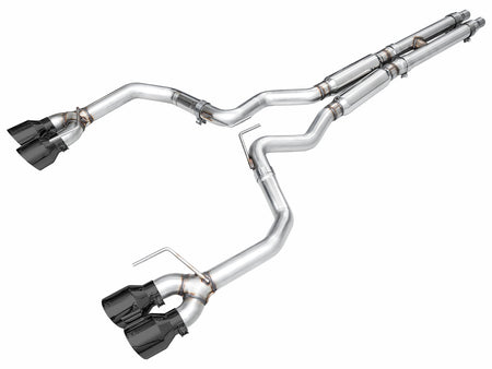 AWE Track Edition Catback Exhaust Quad Black Tips (2024-2025 Dark Horse S650) 3020-43375