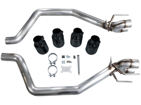 AWE Track Edition Axleback Exhaust Black Tips (2006 - 2013 C6 Corvette Z06 / ZR1) 3020-43606