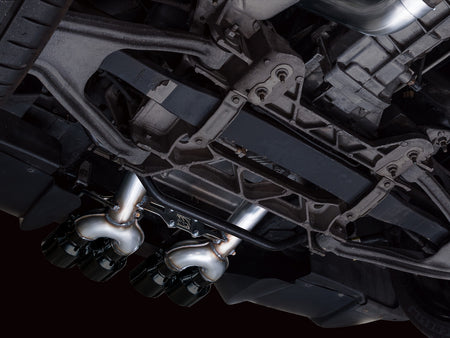 AWE Track Edition Axleback Exhaust Black Tips (2006 - 2013 C6 Corvette Z06 / ZR1) 3020-43606