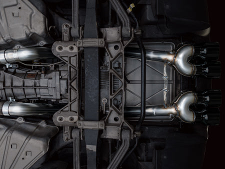 AWE Track Edition Axleback Exhaust Black Tips (2006 - 2013 C6 Corvette Z06 / ZR1) 3020-43606