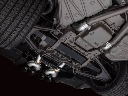 AWE Track Edition Axleback Exhaust Black Tips (2005 - 2007 C6 Corvette 6.0L / 2008 6.0L) 3020-43660