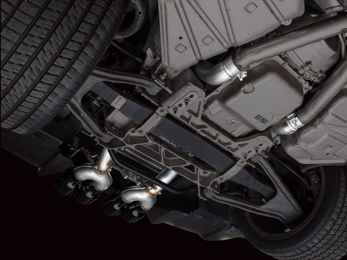 AWE Track Edition Axleback Exhaust Black Tips (2009 - 2013 C6 Corvette 6.2L) 3020-43662