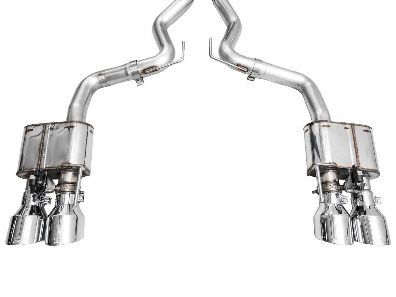 AWE Switchpath Catback Exhaust Quad Silver Tips (2024-2025 Dark Horse S650) 3025-42375